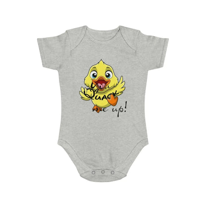 You Quack Me Up Short Sleeve Baby Bodysuit - Vkamian